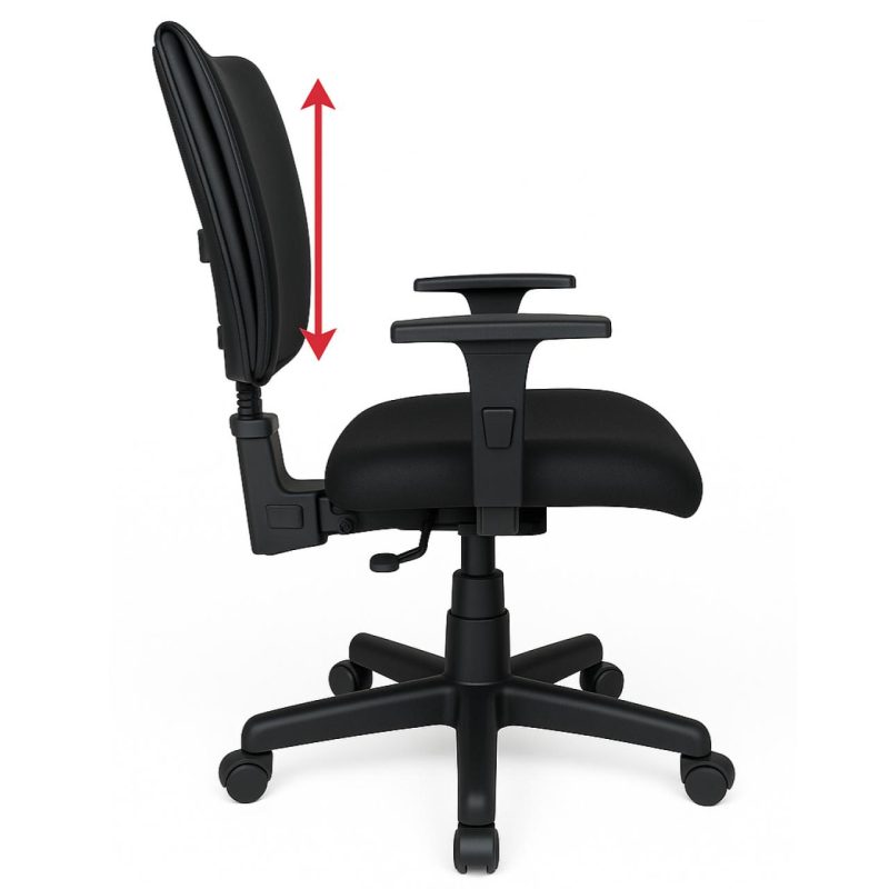 Cadeira B-ONE Back System com Braços Reguláveis – Corino Preta – 31010 RORIZ Móveis para Escritório Executiva 3 Cadeira B-ONE Back System com Braços Reguláveis – Corino Preta – 31010 RORIZ Móveis para Escritório Executiva 3