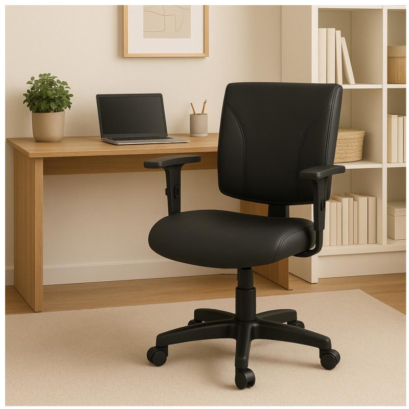 Cadeira B-ONE Back System com Braços Reguláveis – Corino Preta – 31010 RORIZ Móveis para Escritório Executiva 9 Cadeira B-ONE Back System com Braços Reguláveis – Corino Preta – 31010 RORIZ Móveis para Escritório Executiva 9