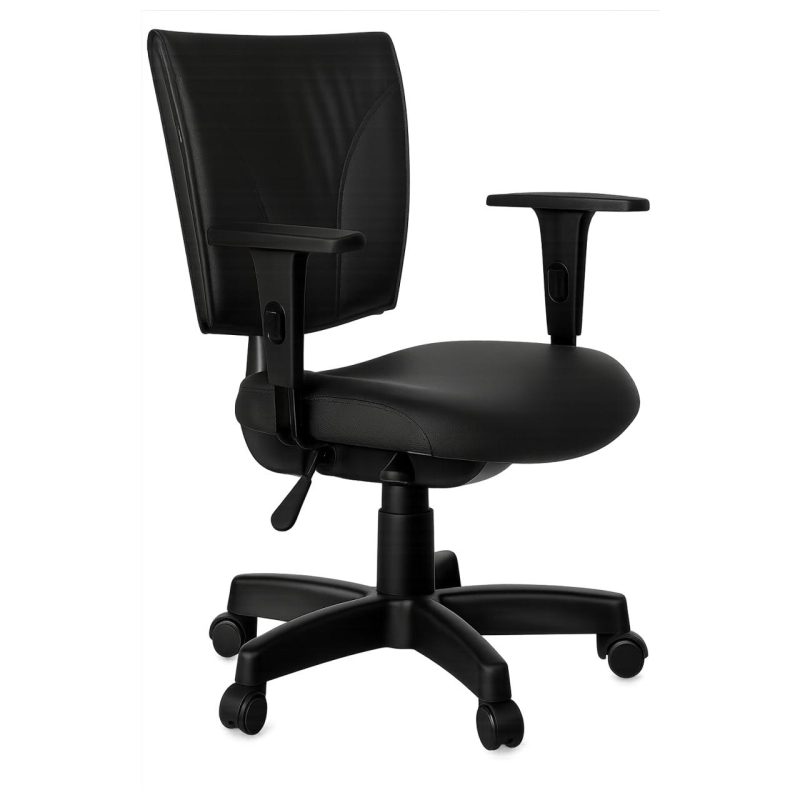 Cadeira B-ONE Back System com Braços Reguláveis – Corino Preta – 31010 RORIZ Móveis para Escritório Executiva 2 Cadeira B-ONE Back System com Braços Reguláveis – Corino Preta – 31010 RORIZ Móveis para Escritório Executiva 2