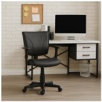 Cadeira B-ONE Giratória com Braços Reguláveis – Corino Preto – 31009 RORIZ Móveis para Escritório Executiva 19