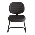 Cadeira Executiva Costurada Base em “S” PRETA – Corino Preto – 31014 RORIZ Móveis para Escritório Cadeiras Fixas 11