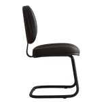 Cadeira Executiva Costurada Base em “S” PRETA – Corino Preto – 31014 RORIZ Móveis para Escritório Cadeiras Fixas 12