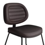 Cadeira Executiva Costurada Base Trapézio – Corino Preto – 31031 RORIZ Móveis para Escritório Cadeiras Fixas 12