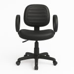 Cadeira Executiva COSTURADA Giratória com Braço Corsa – Corino Preto – 31004 RORIZ Móveis para Escritório Executiva 11