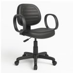 Cadeira Executiva COSTURADA Giratória com Braço Corsa – Corino Preto – 31004 RORIZ Móveis para Escritório Executiva 12