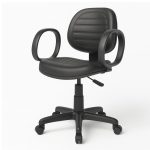 Cadeira Executiva COSTURADA Giratória com Braço Corsa – Corino Preto – 31004 RORIZ Móveis para Escritório Executiva 13