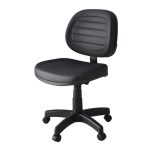 Cadeira Executiva COSTURADA Giratória sem Braços – Cor Preta – 31002 RORIZ Móveis para Escritório Executiva 11