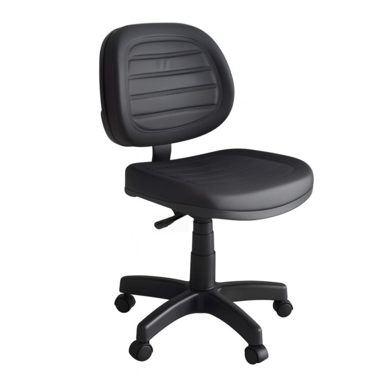 Cadeira Executiva COSTURADA Giratória sem Braços – Cor Preta – 31002 RORIZ Móveis para Escritório Executiva 2