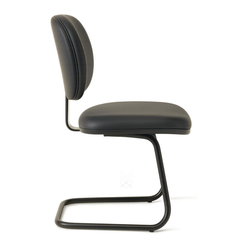 Cadeira Executiva LISA Base em “S” – Corino Preto – 31013 RORIZ Móveis para Escritório Cadeiras Fixas 3