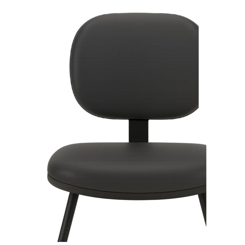 Cadeira Executiva LISA Base em “S” – Corino Preto – 31013 RORIZ Móveis para Escritório Cadeiras Fixas 8