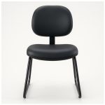 Cadeira Executiva LISA Base Trapézio – Corino Preto – 31030 RORIZ Móveis para Escritório Cadeiras Fixas 11