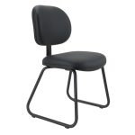 Cadeira Executiva LISA Base Trapézio – Corino Preto – 31030 RORIZ Móveis para Escritório Cadeiras Fixas 12