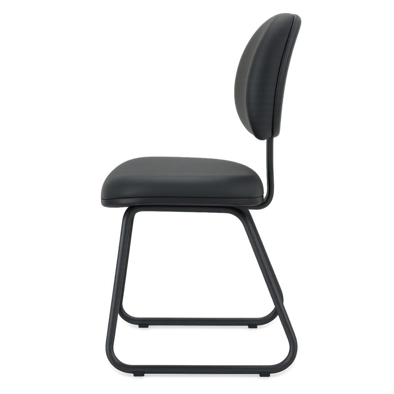 Cadeira Executiva LISA Base Trapézio – Corino Preto – 31030 RORIZ Móveis para Escritório Cadeiras Fixas 5