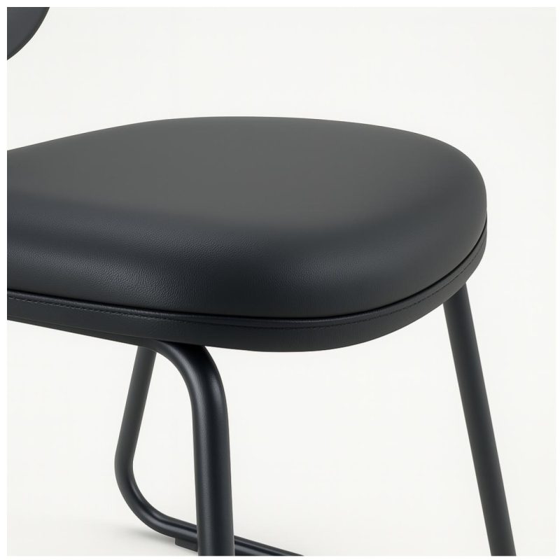 Cadeira Executiva LISA Base Trapézio – Corino Preto – 31030 RORIZ Móveis para Escritório Cadeiras Fixas 8