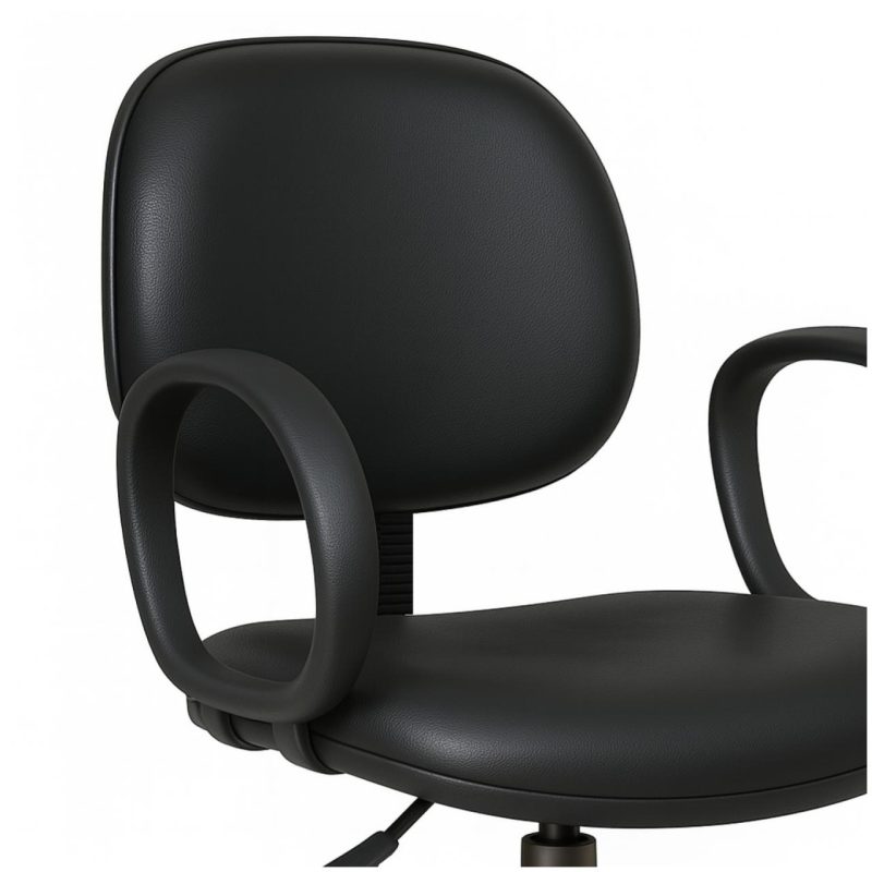 Cadeira Executiva LISA Giratória com Braço Corsa – Corino Preto – 31001 RORIZ Móveis para Escritório Executiva 7