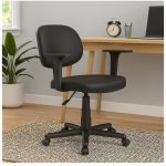 Cadeira Executiva LISA Giratória com Braços Reguláveis – Corino Preto – 31003 RORIZ Móveis para Escritório Executiva 18