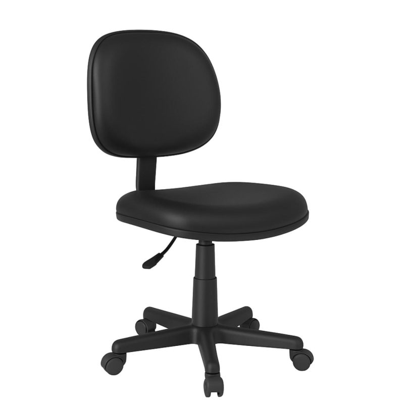 Cadeira Executiva LISA Giratória Sem Braços – Corino Preto – 31000 RORIZ Móveis para Escritório Executiva 5