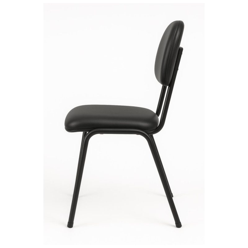 Cadeira Secretária 04 pés – Cor Preto – PMD – 31102 RORIZ Móveis para Escritório Cadeiras Fixas 3