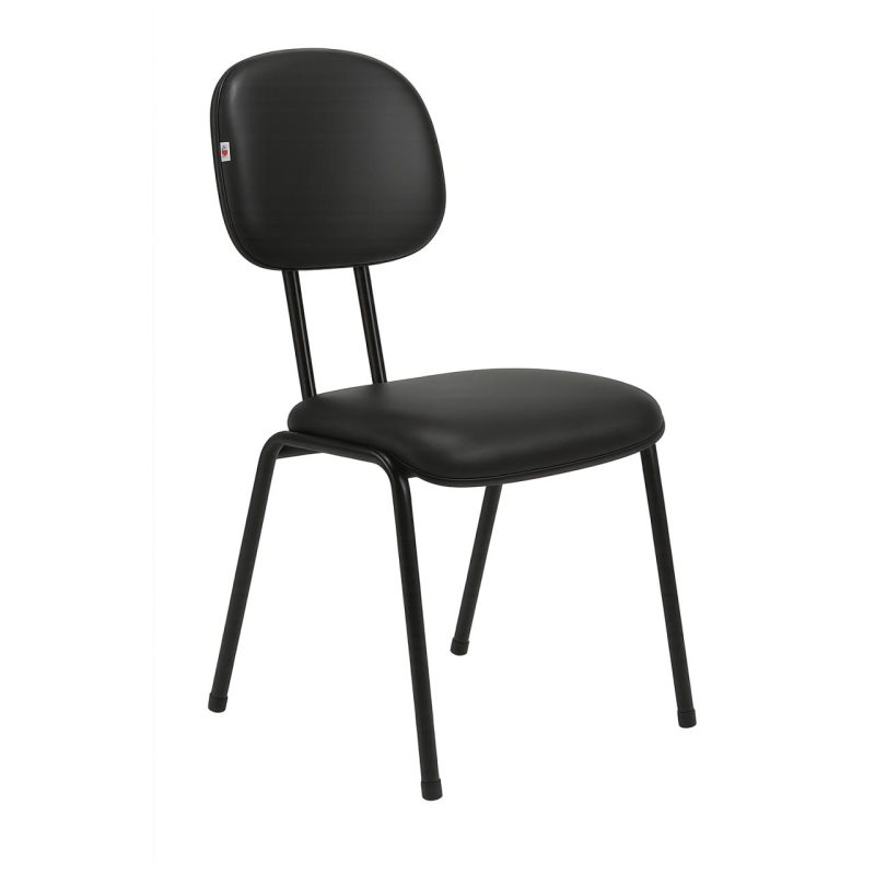 Cadeira Secretária 04 pés – Cor Preto – PMD – 31102 RORIZ Móveis para Escritório Cadeiras Fixas 5