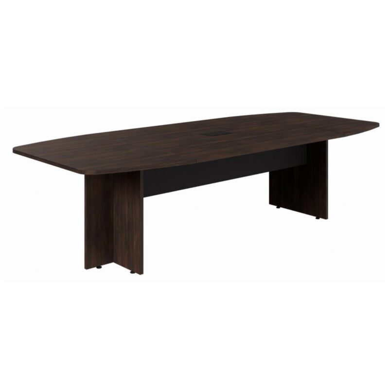 Mesa de Reunião Diretoria ABAULADA – 2,40×1,20m MARSALA/PRETO – 21015 RORIZ Móveis para Escritório Mesa de Reunião 3