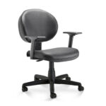 Cadeira de Escritório Executiva PLUS c/ Braços Reguláveis – Corino Cor Preto 32970 RORIZ Móveis para Escritório Executiva 5