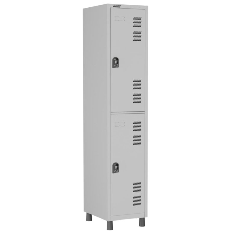 Roupeiro LOCKER de Aço com 02 PORTAS GRANDES – 1,90×0,32×0,40m – CZ/CZ – W3 – 11012 RORIZ Móveis para Escritório Roupeiro de Aço 2