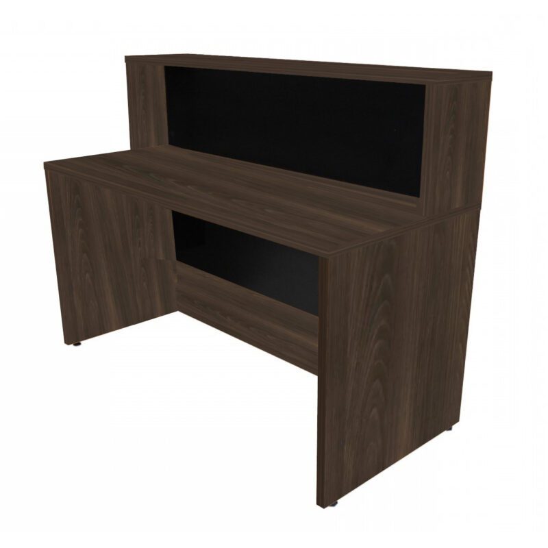 Balcão de Atendimento 1.35×1,13×0,60m – C/ Gavetas MARSALA/PRETO – 63084 RORIZ Móveis para Escritório Linha 30 mm Marsala – Preto 6