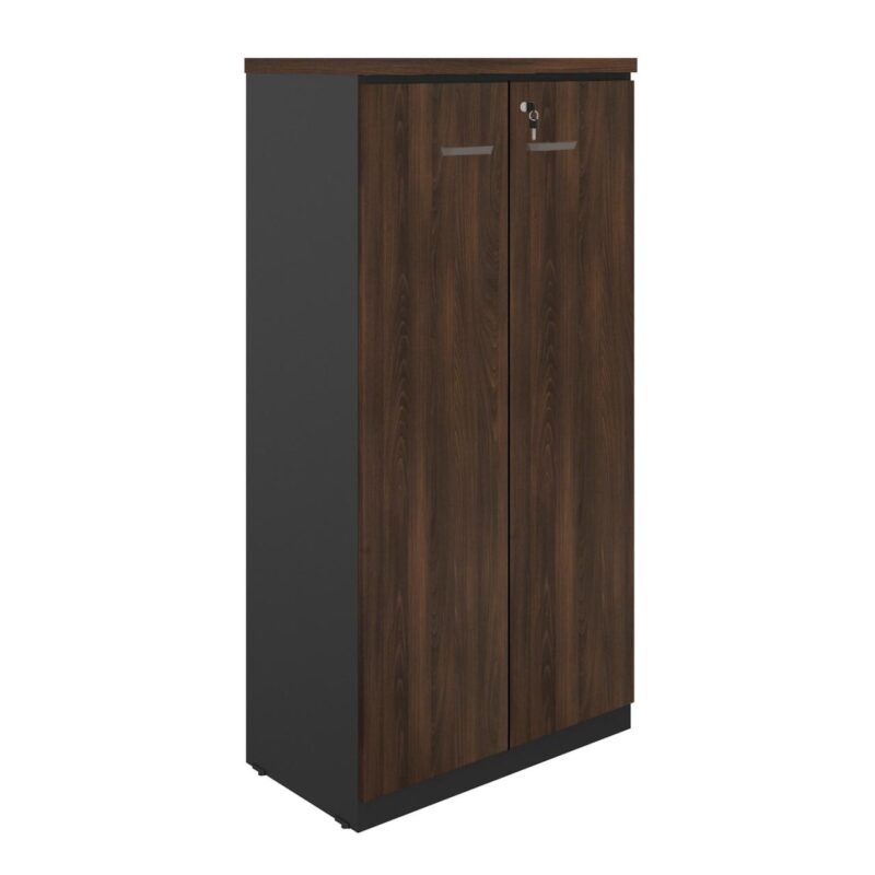 Armário Alto Fechado com 02 Portas – 1,60×0,80×0,45m MARSALA / PRETO – 51009 RORIZ Móveis para Escritório Linha 30 mm Marsala – Preto 2