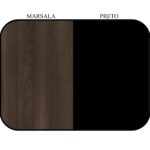 Armário Alto Fechado com 02 Portas – 1,60×0,80×0,45m MARSALA / PRETO – 51009 RORIZ Móveis para Escritório Linha 30 mm Marsala – Preto 11