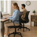 Cadeira de Escritório Diretor Tela MAYA c/ braço – Cor Preto – 34029 RORIZ Móveis para Escritório Cadeira de Tela 16
