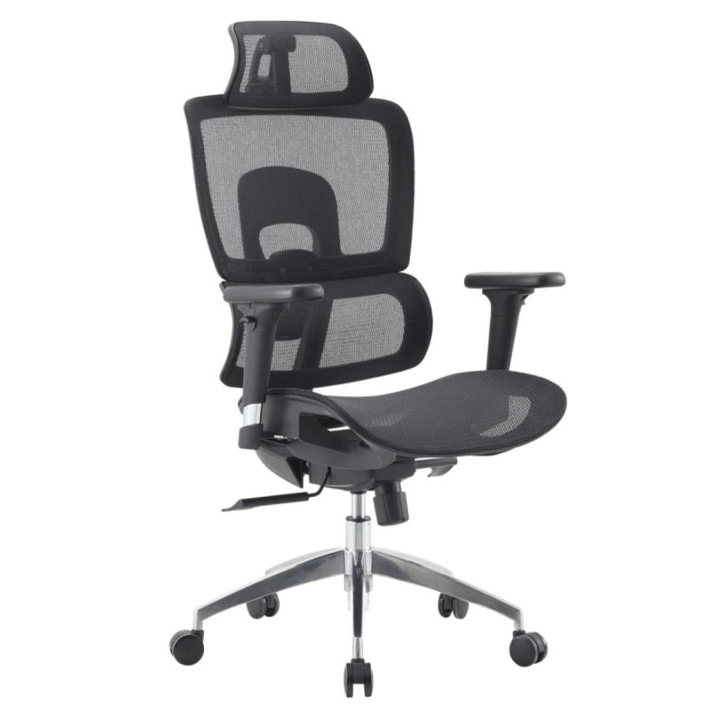 Cadeira de Escritório Presidente Tela ÉVORA – Cor Preto – 30065 RORIZ Móveis para Escritório Cadeira de Tela 2