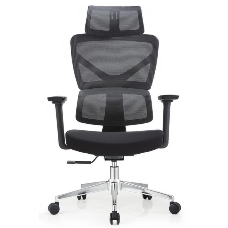 Cadeira de Escritório Presidente Tela TITAN – Cor Preto – 30067 RORIZ Móveis para Escritório Cadeira de Tela 6