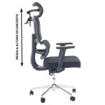 Cadeira de Escritório Presidente Tela ÉDON – Cor Preto – 30066 RORIZ Móveis para Escritório Cadeira de Tela 13