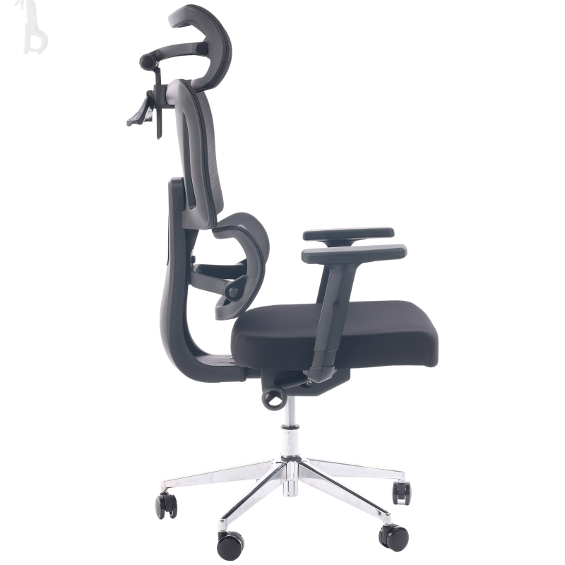 Cadeira de Escritório Presidente Tela ÉDON – Cor Preto – 30066 RORIZ Móveis para Escritório Cadeira de Tela 4