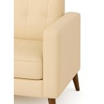 Poltrona para Escritório ROMA 03 Lugar – Corino – Cor AREIA – 60063 RORIZ Móveis para Escritório Sofá Roma Areia 11