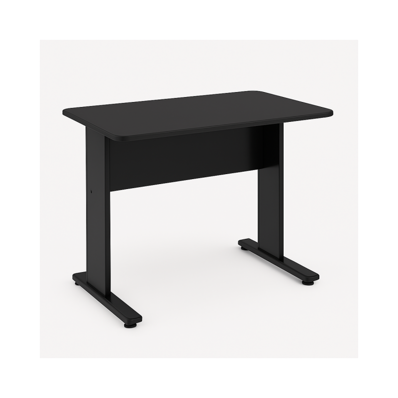 Mesa Escritório 0,80×0,60m – JOB – PRETO/PRETO – 43088 RORIZ Móveis para Escritório JOB Preto 15 mm 2