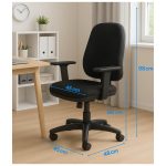 Cadeira de Escritório Ergonômica AXYS – Cor Preta – 20091 RORIZ Móveis para Escritório Diretor 17