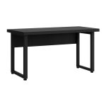 Mesa Escritório PÉ QUADRO – 1,20×0,60m – S/ Gavetas – PRETO / PRETO – 26001 RORIZ Móveis para Escritório Linha 40mm Preto / Preto 10