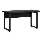 Mesa Escritório PÉ QUADRO – 1,50×0,60m – S/ Gavetas – PRETO / PRETO – 26002 RORIZ Móveis para Escritório Linha 40mm Preto / Preto 10