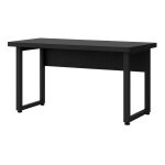 Mesa Escritório PÉ QUADRO – 1,50×0,60m – S/ Gavetas – PRETO / PRETO – 26002 RORIZ Móveis para Escritório Linha 40mm Preto / Preto 12