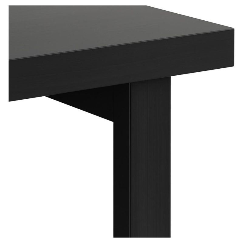 Mesa AUX PÉ QUADRO – 0,90×0,45m – PRETO/PRETO – 26004 RORIZ Móveis para Escritório Linha 40mm Preto / Preto 6
