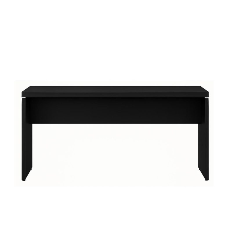 Mesa Escritório 1,20×0,60m – S/ Gavetas – PRETO/PRETO – 26005 RORIZ Móveis para Escritório Linha 40mm Preto / Preto 3