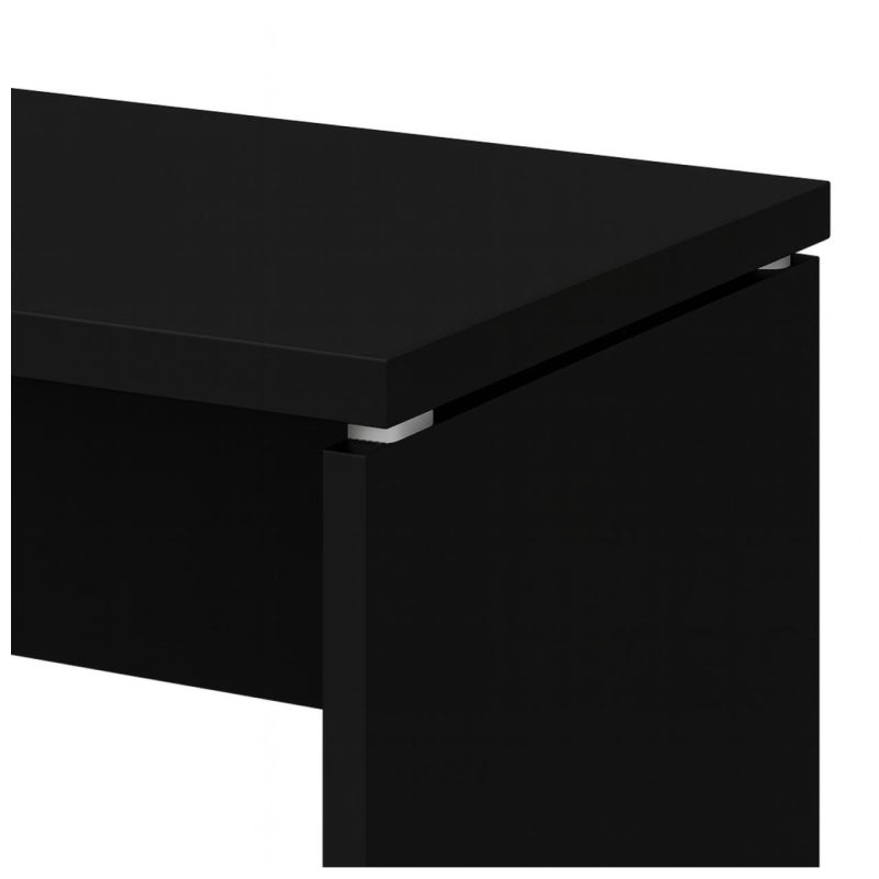 Mesa Escritório 1,70×0,70m – S/ Gavetas – PRETO/PRETO – 26007 RORIZ Móveis para Escritório Linha 40mm Preto / Preto 7