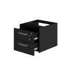Gaveteiro suspenso – PRETO/PRETO – 26008 RORIZ Móveis para Escritório Linha 40mm Preto / Preto 6