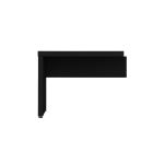 Mesa escritório Auxiliar 0,90×0,45 – PRETO/PRETO – 26009 RORIZ Móveis para Escritório Linha 40mm Preto / Preto 7