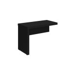 Mesa escritório Auxiliar 0,90×0,45 – PRETO/PRETO – 26009 RORIZ Móveis para Escritório Linha 40mm Preto / Preto 6
