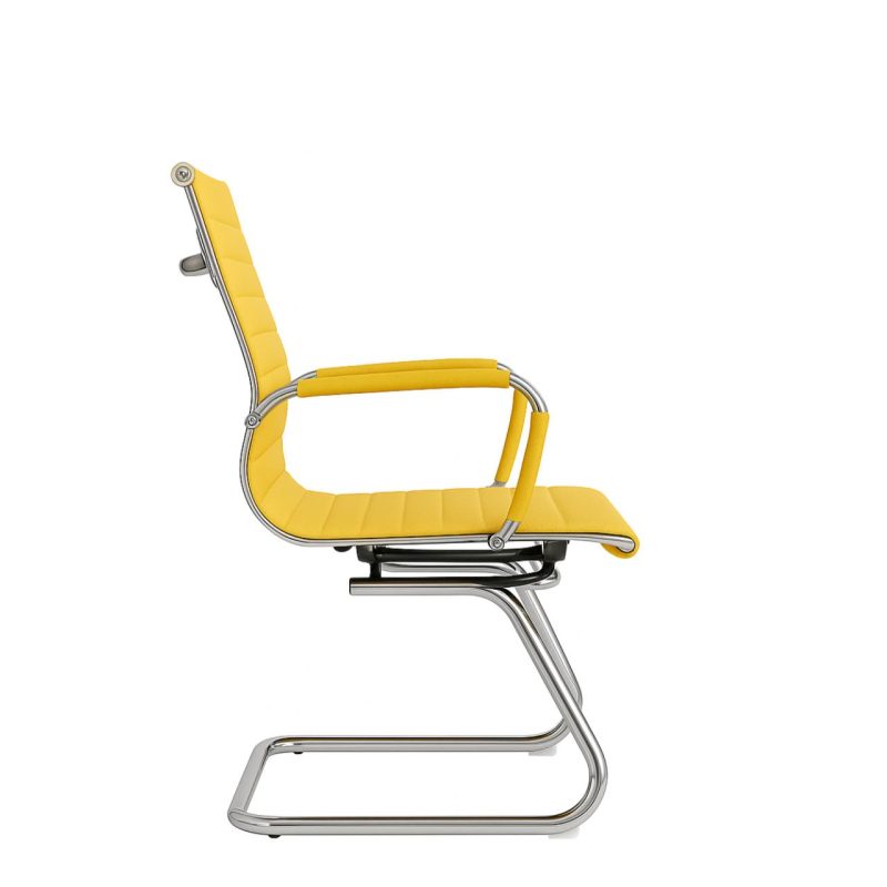 Cadeira INTERLOCUTOR Charles Eames Esteirinha – COR PASTEL – 32724 RORIZ Móveis para Escritório Cadeira Fixa Estofada 3