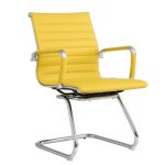 Cadeira INTERLOCUTOR Charles Eames Esteirinha – COR PASTEL – 32724 RORIZ Móveis para Escritório Cadeira Fixa Estofada 6