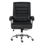 Poltrona LUXO IMPORTADA Concha Dupla Syncron – Couríssimo Preto – 30017 RORIZ Móveis para Escritório Presidente 11