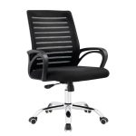 Cadeira para Escritório Tela OZY com Braço – Cor Preta – 30055 RORIZ Móveis para Escritório Cadeira de Tela 9
